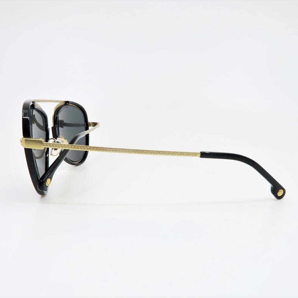 VERSACE MOD 2193 1428/87 Unisex Aviator Black/Gold - Picture 5 of 7